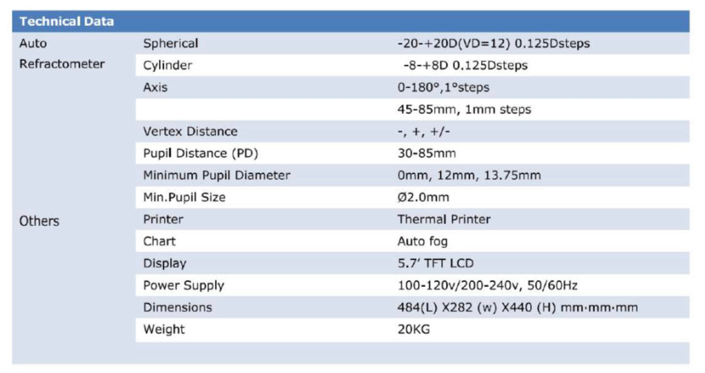 SJR-9900B Autorefrattometro