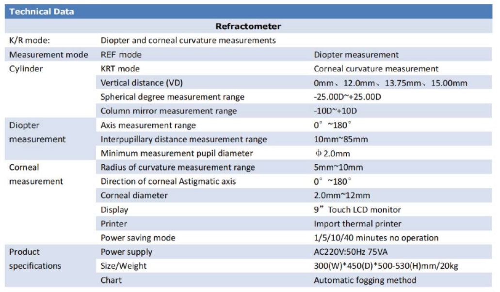 FKR-710 Autoref/Keratometer AUTO