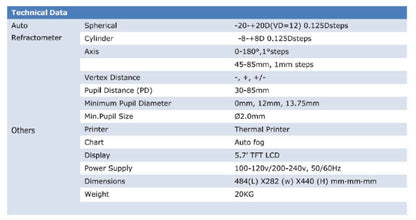 SJR-9900B Autorefrattometro